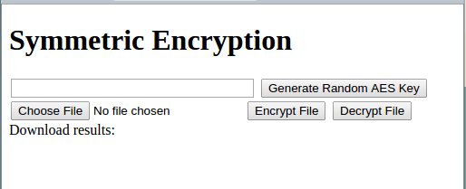 Image of demonstration web page